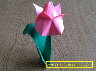 Wie macht man aus Papierorigami eine Tulpe?